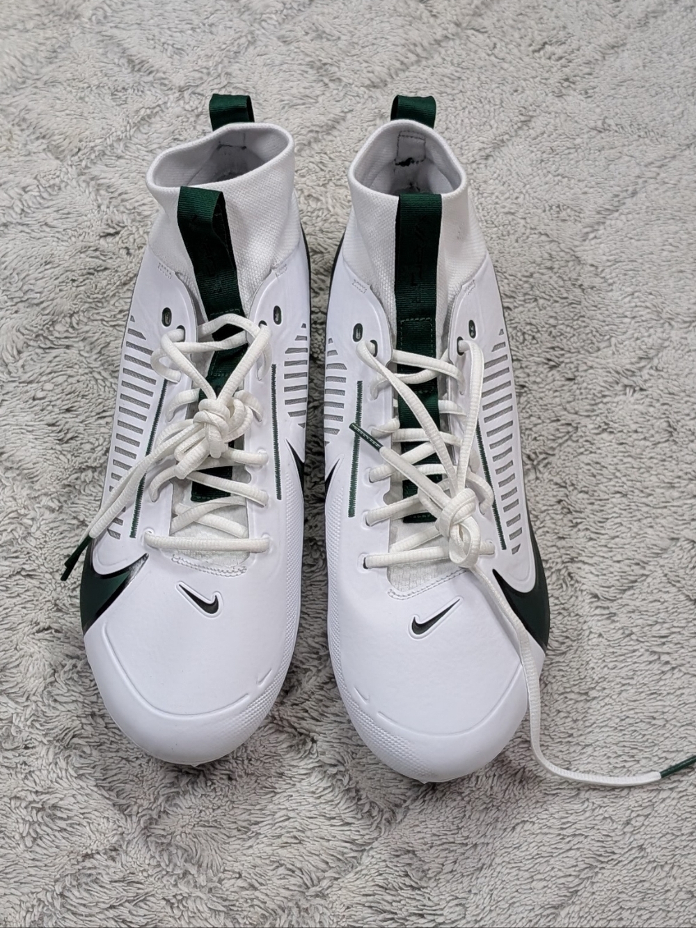 Nike Vapor Edge Pro 360 2 TB White Green Fir Football Cleats Mens 13 FQ4044-101 - Picture 2 of 7